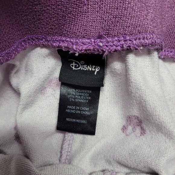 Disney Minnie Mouse Pajama Pants Womens Medium Purple Soft Drawstring Lounge - Picture 4 of 8